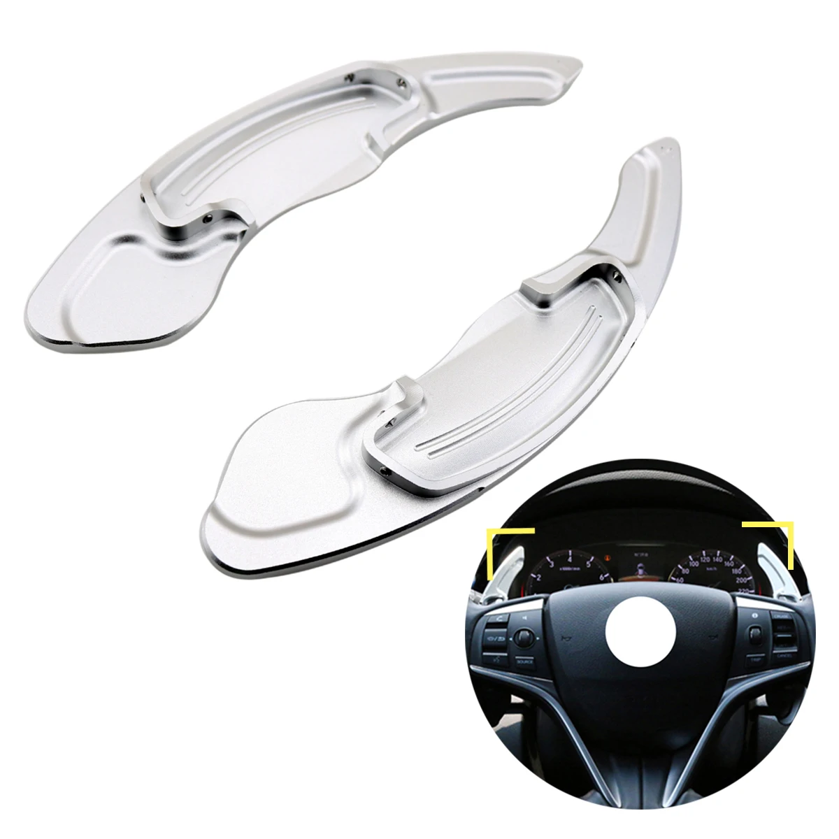 Pair Shift Paddle Shifter Удлинительное рулевое колесо подходит для Honda CDX MDX ILX RDX Spirior Odyssey Accord
