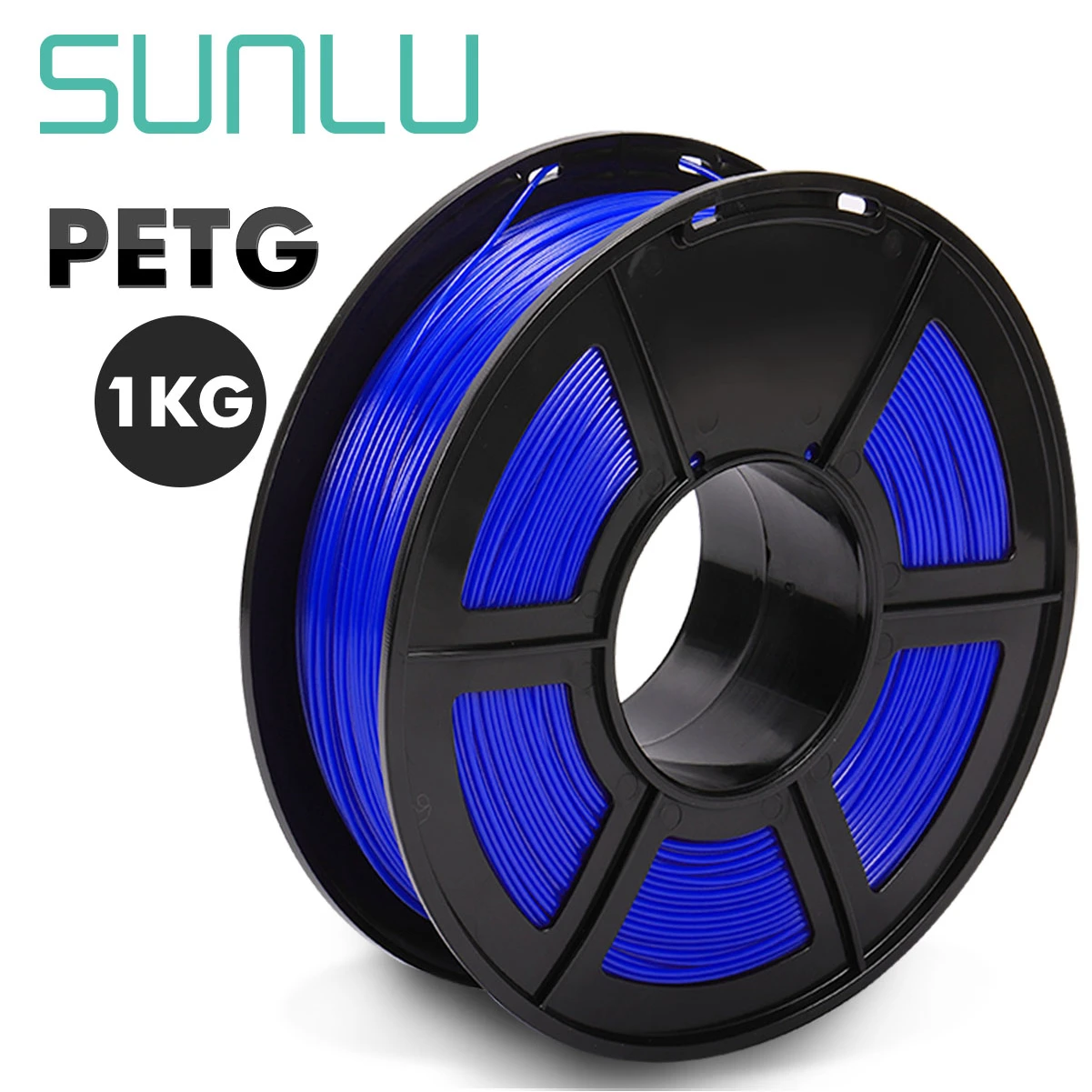 PETG-blue SUNLU 1,75 мм нить для 3d принтера 1 кг с катушкой высокое качество PETG 3D печатная нить хорошая для печати Lameshape - Цвет: PETG-blue