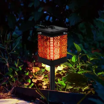 

Retro Solar Lamp Garden LED Flame Light Flower Pattern Waterproof Lamp for Outdoor Clip Lamp Dropshipping 2020