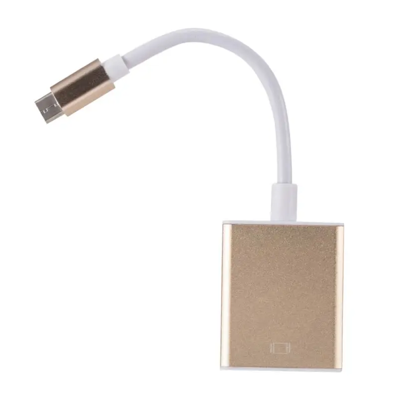 USB-C-VGA адаптер USB 3,1 type C USB-C-Female VGA адаптер кабель для нового Macbook 12 дюймов Chromebook Pixel Lumia 950XL LX9A