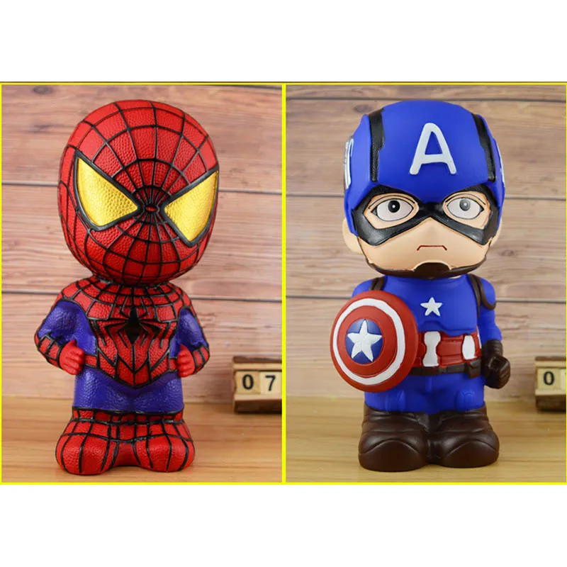 Небьющиеся DIY граффити 3D Мультяшные фигурки экономия монет Пенни копилка для детей подарки игрушки украшения для дома