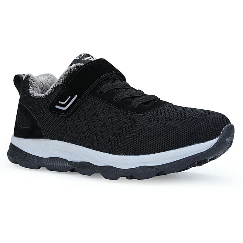 Women winter shoes fashion Suede lace-up snow boots solid black ankle boots plush warm shoes Boots
