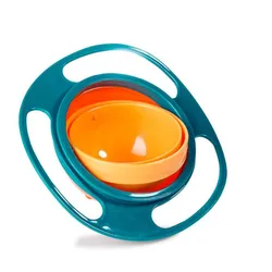 Universal Gyro Bowl Baby Rotating Balance Bowl Gyro Bowl 360 Dgree Rotation Spill Resistant Gyroscopic Toddler Feeding Bowl
