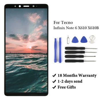 

10 PCS Brand New For Infinix Note 6 X610 X610B Lcd Digitizer High Quality Assembly Replacement With TFT / OLED Quality