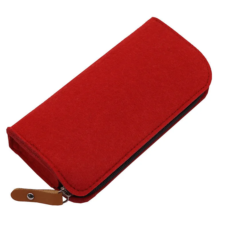 Простой фломастер сумка разных цветов школьные принадлежности Карандаш Чехол студенческие канцелярские товары сумка для хранения - Color: Red