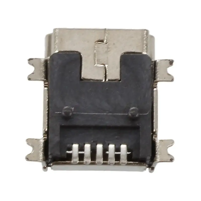 Замена мини Тип usb B Женский 5 Pin держатель для печатной платы Джек Зарядное устройство Разъем 10 шт