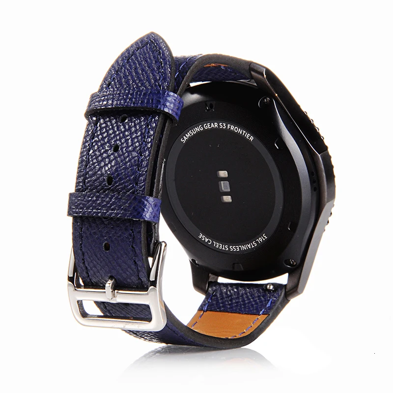 FOHUAS ремешок из натуральной кожи для samsung gear S3 Frontier силиконовый ремешок для часов для samsung gear S3 классический браслет 22