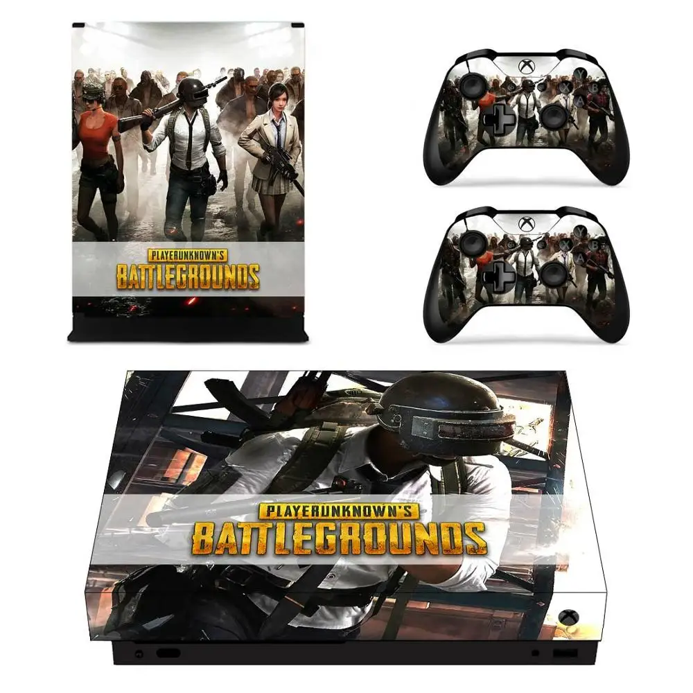 YSX1X2046 Игра PUBG полное покрытие кожи консоли и наклейка на контроллер для Xbox One X кожи наклейки Винил - Цвет: YSX1X2046