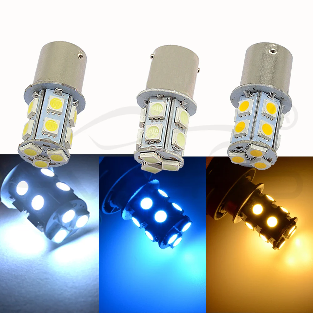 Hviero 1156 BA15S 1157 BAY15D P21W BA15D 13Led 5050 Car Led Turn Parking Signal Lights Brake Tail Lamps Auto Rear Reverse Bulbs DC 12V