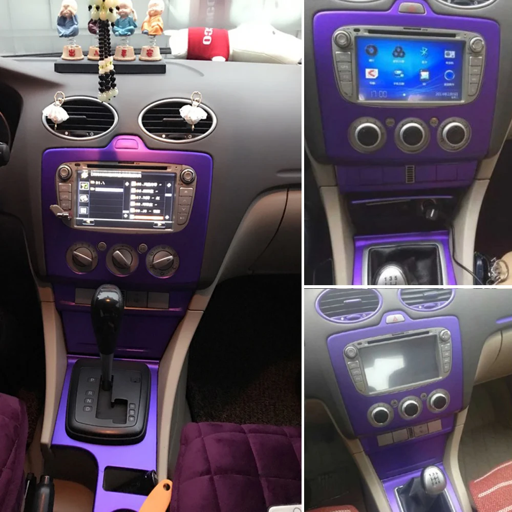 Самоклеющиеся автомобильные наклейки из углеродного волокна для Ford Focus 2009-, виниловые автомобильные наклейки и наклейки, аксессуары для стайлинга автомобилей