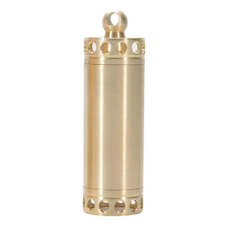ROSENICE1PC коробка для таблеток, портативный латунный водонепроницаемый мини Чехол для первой помощи, бутылка для таблеток, медицинский Чехол для кемпинга, альпинизма