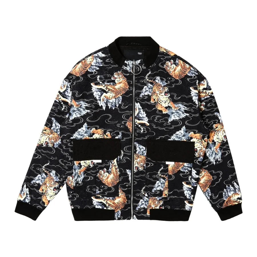 Militar No Jacket Real Standard Pinli Product Made The New Autumn Men's Chinese Wind Printed Jacquard Coat B193204058