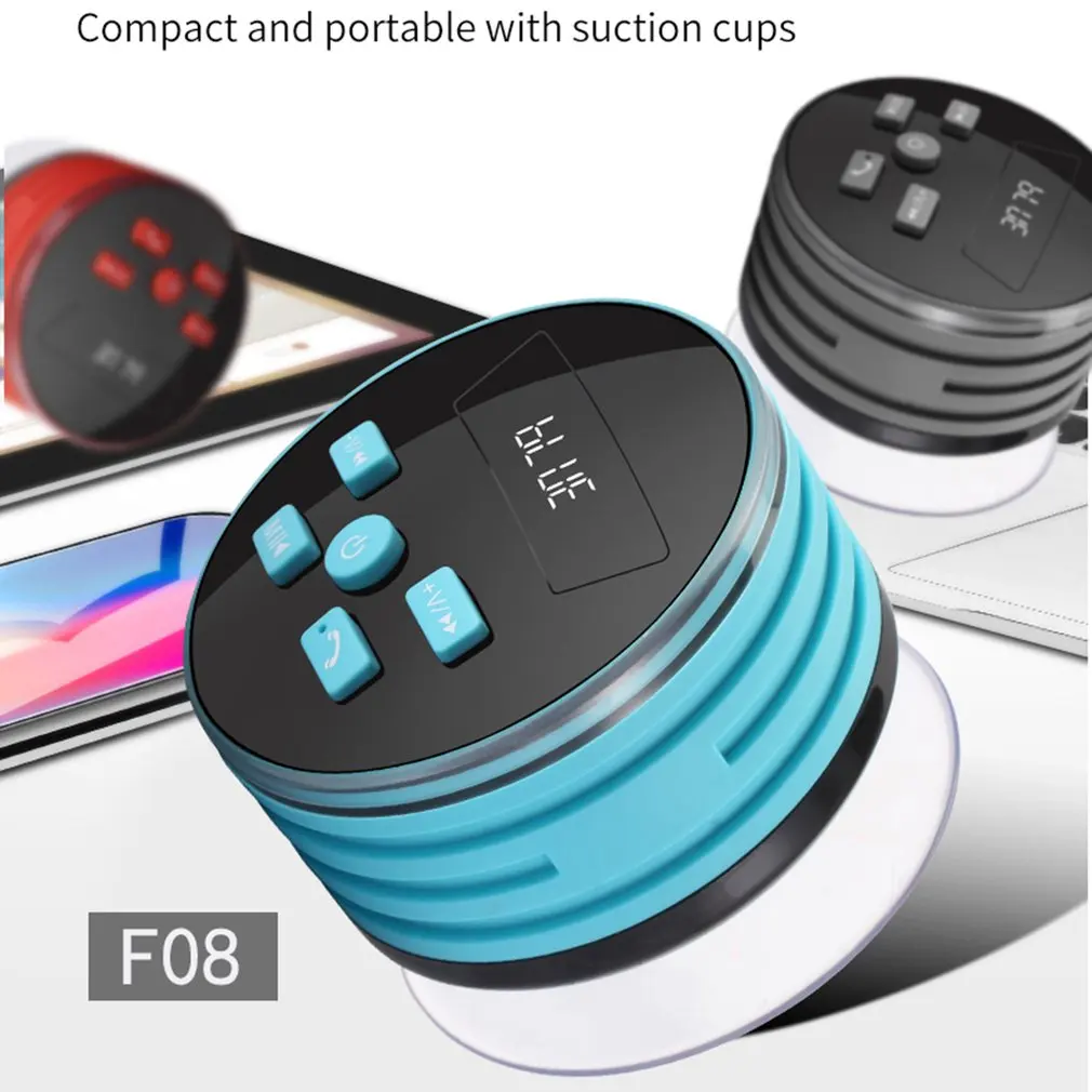 Мини Bluetooth беспроводной водонепроницаемый динамик для душа с присоской Bluetooth стерео Музыкальная Коробка Громкая Связь Динамик