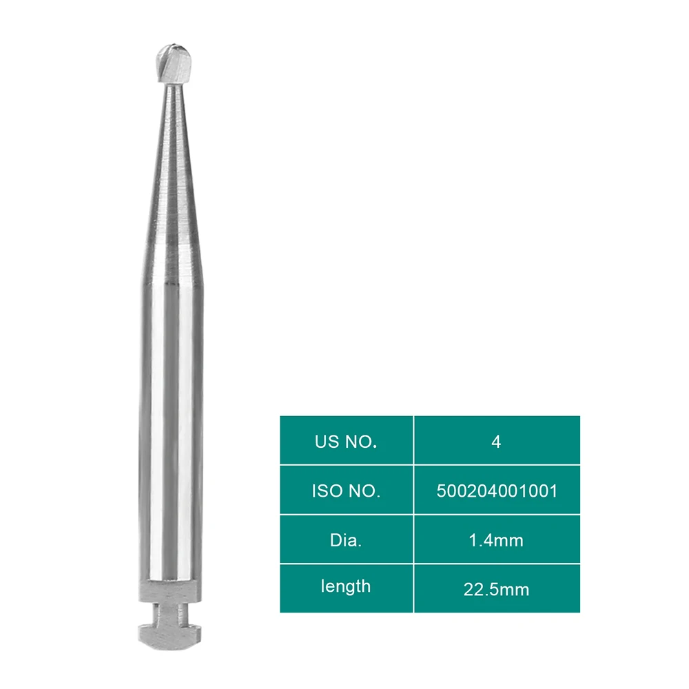 5 teile/paket Dental Wolfram Stahl Hartmetall Bohrer AZDENT Niedrigen Geschwindigkeit RA Bohrer Rechten Winkel Dental Labor Klinik Bur Runde Ball Form – Detail 14