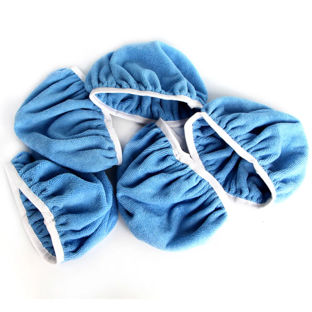 Almofada de Polimento de Microfibra Bonnet e Almofada de Depilação com Bolso do Dedo Carro Polisher Almofada Aplicador 14 Pçs 4 Esponja p encerar