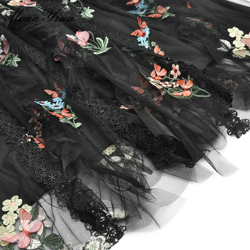 MoaaYina Fashion Designer dress Spring Autumn