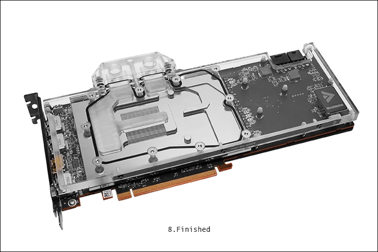 Барроу GPU водяной блок для AMD Radeon RX 5700 XT AsRock ASUS Radeon RX 5700 XT 8G поддержка оригинальной задней панели BS-AMD5700XT-PA