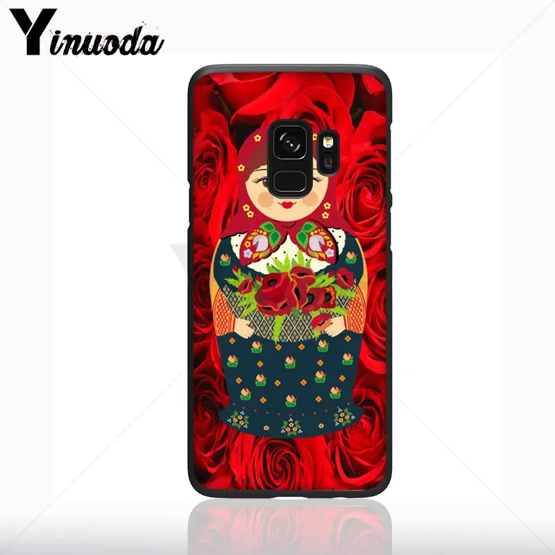 Lucu Boneka Rusia Pola Matryoshka Ponsel Case Shell untuk Samsung Galaxy S10plus S9 Plus S8plus S10E A50 A70 A10 Ponsel
