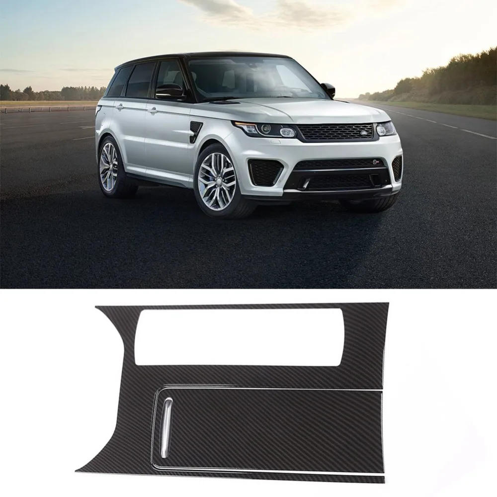 Carbon Fiber Style For Landrover Range Rover Sport RR Center Console Panel Cover Trim Parts Sport- ABS Plastic