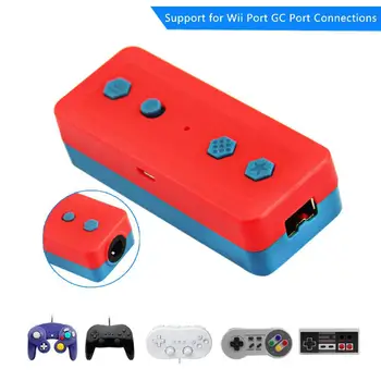 

BEESCLOVER 4 in1 Bluetooth Wireless Adapter for Wii Classic/ NES/SNES/GC/SFC Classic Edition d25