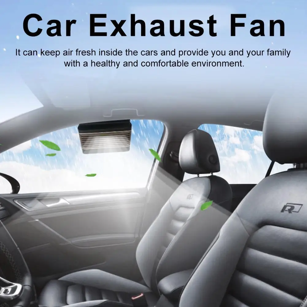 

Solar Power Car Exhaust Ventilator Cooling Ventilation Odor Removal Fan Radiator hot sales