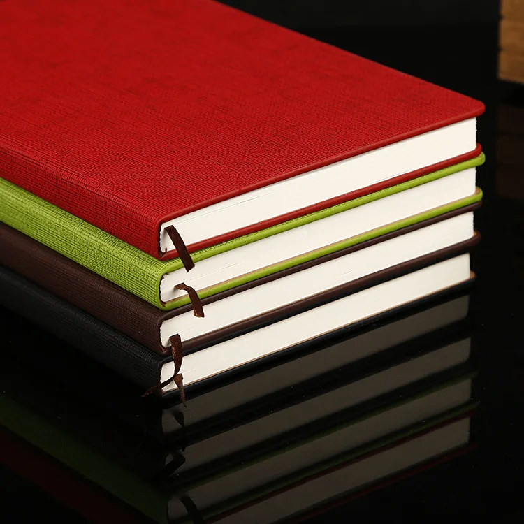 Прямые продажи продукции экологически чистый цвет Лен шаблон Paperback офисный ноутбук мульти-Спецификация ноутбук Custo