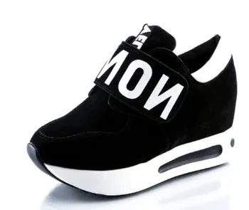 

YEELOCA spring autumn a001 Wedges High Heels Ladies Casual Shoes vulcanize Women slip on platform shoes female KZ6565