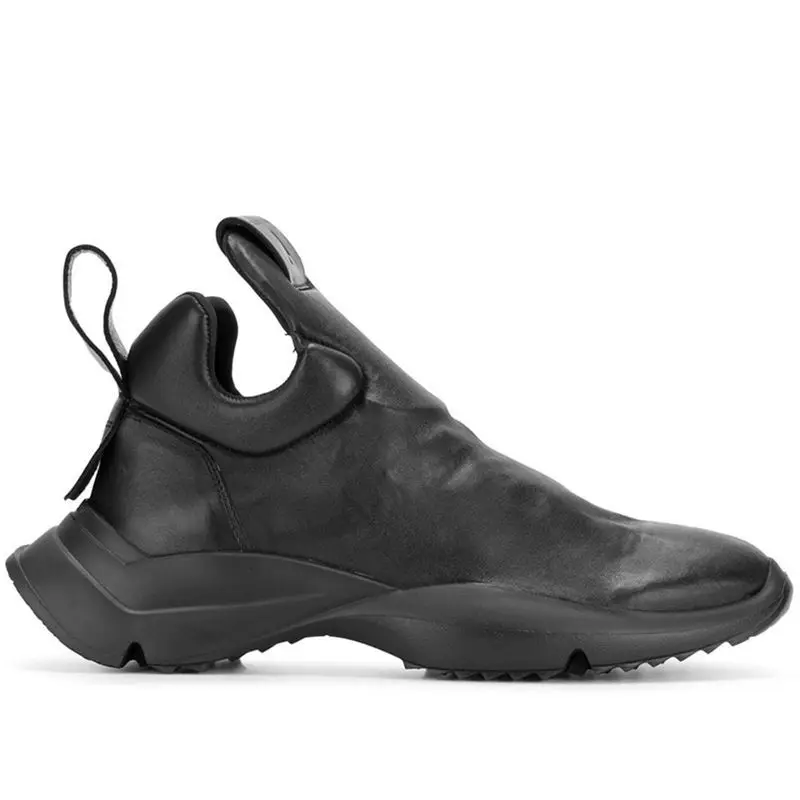

Genuine Leather MEN'S Short Boots High Shoes Casual MEN'S Leather Shoes Korean-style England Men High Shoes Leather Shoes