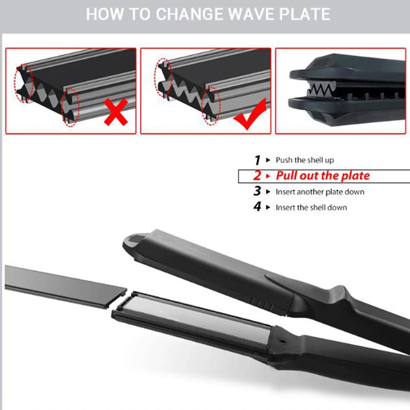 Профессиональные щипцы для завивки кукурузы Высококачественная волновая доска