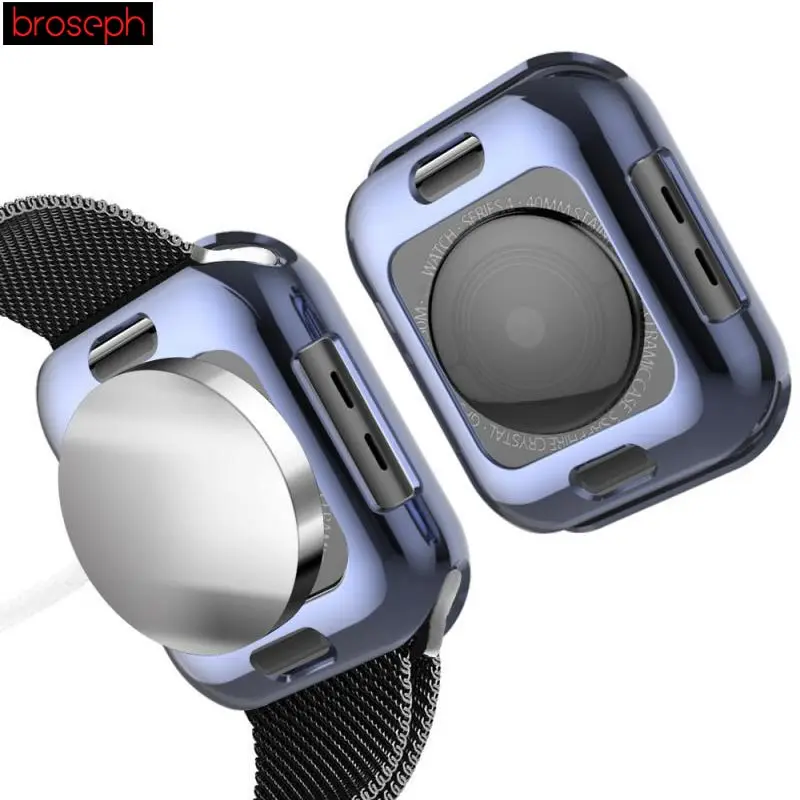 Протектор экрана для Apple Watch 4 band 40 мм 44 мм покрытие из ТПУ защитный корпус чехол рамка для iwatch 4 аксессуары для часов