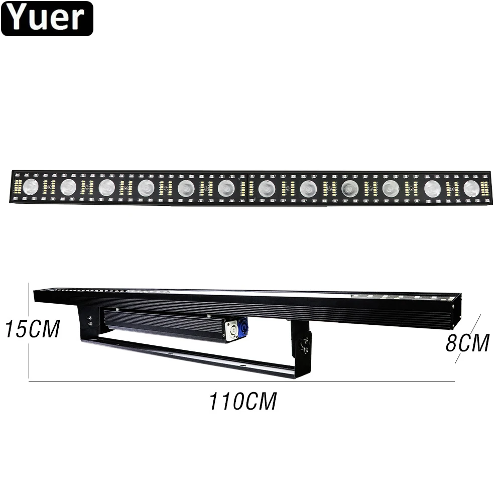 4Pcs/Lot LED Bar Light 12x5W Muti Functional Effect LED Wall Wash Light DMX 5050RGB LED Strobe Perfect For Stage Party Wedding