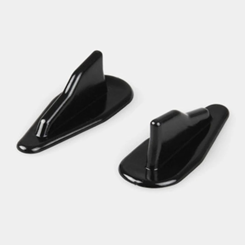 10pcs Universal Car Roof Shark Fin Decorative Aerial Antenna Cover Sticker Base Roof Carbon Fiber Style