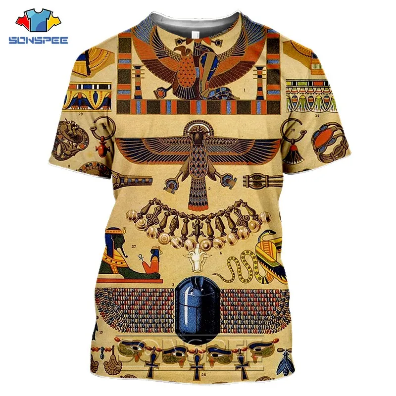 Cleopatra Ancient Horus Egyptian t shirt God Eye of Egypt Pharaoh Anubis Graphics 3d Print T-shirt MenWomen Unisex Streetwear (26)