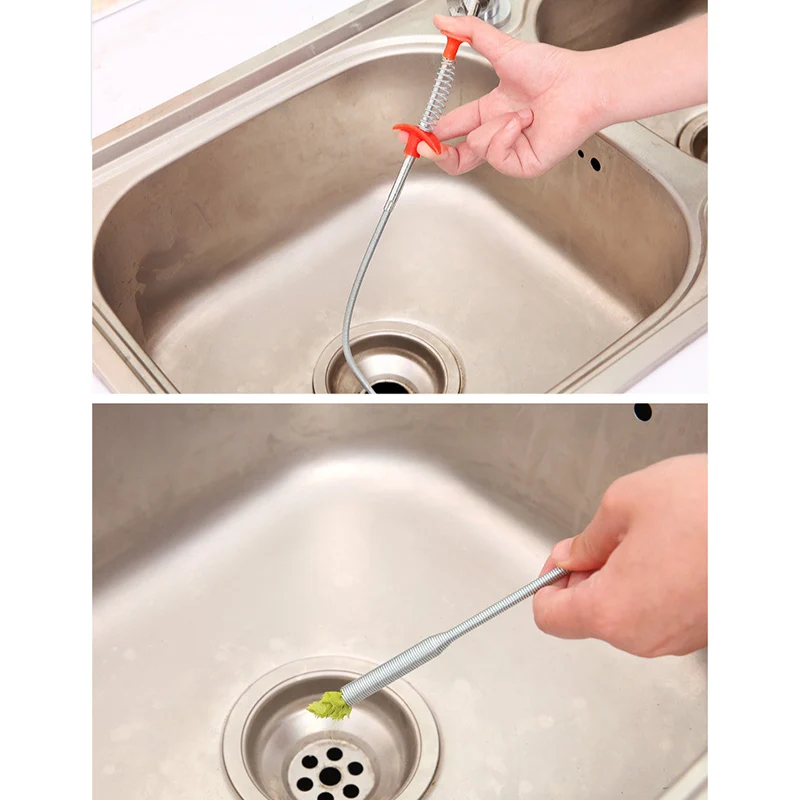 Flexible Drain Cleaner Sticks Unclog Remover Grabber Cleaning