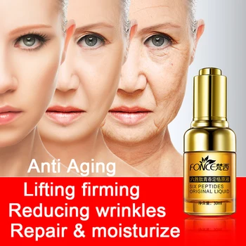 

Fonce Anti Wrinkle Remover Facial Serum Plant Anti Aging Lifting firming face 25-55 age Argireline Six Peptides Essence 30ml