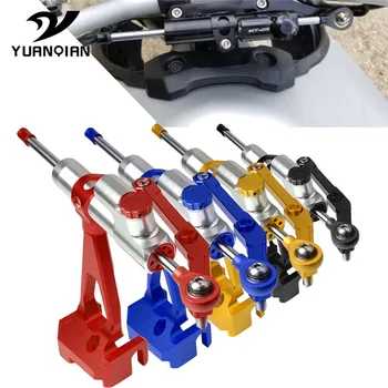 

Adjustable Motorcycle accessories Steering Stabilize Damper Bracket Mounting kit Anti-vibration support FOR YAMAHA FZ09 FZ 09