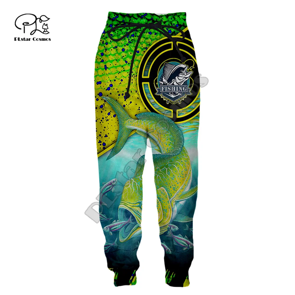 PLstar Cosmos Fishing Marlin Mahi Bass Tuna Fisher Camo Streetwear Sweatpants 3DPrint Men/Women Joggers Pants Funny Trousers A5