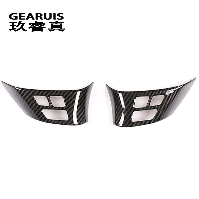  Car Styling Carbon fiber Steering Wheel buttons decoration Cover Sticker Trim for BMW X1 E84 2010-2