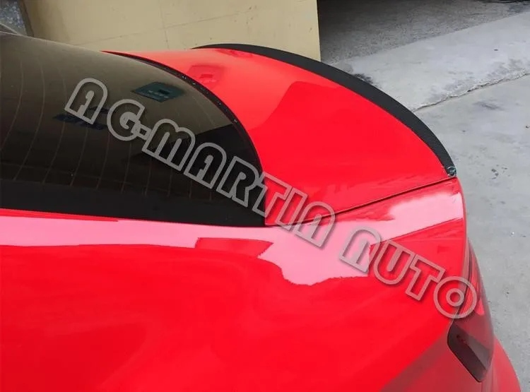 Carbon fiber Sline style back boot lip spoiler wing trunk spoiler auto rear spoiler wing for Audi A3 S3 sedan