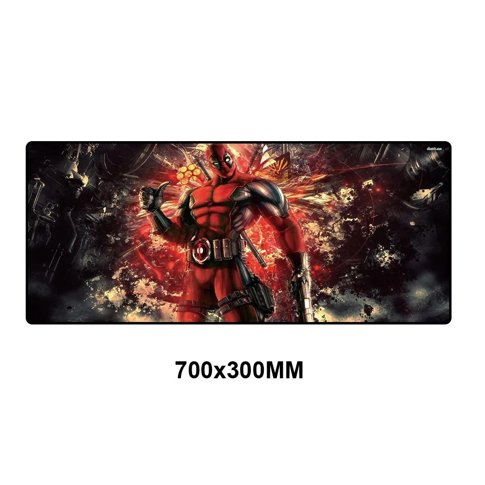 SS-010 Deadpool высокоскоростной коврик для мыши Большой xl игровой коврик для мыши Lockedge коврик для мыши Клавиатура коврик для мыши большая мышь компьютерные игровые коврики 700x300 - Цвет: SS-010