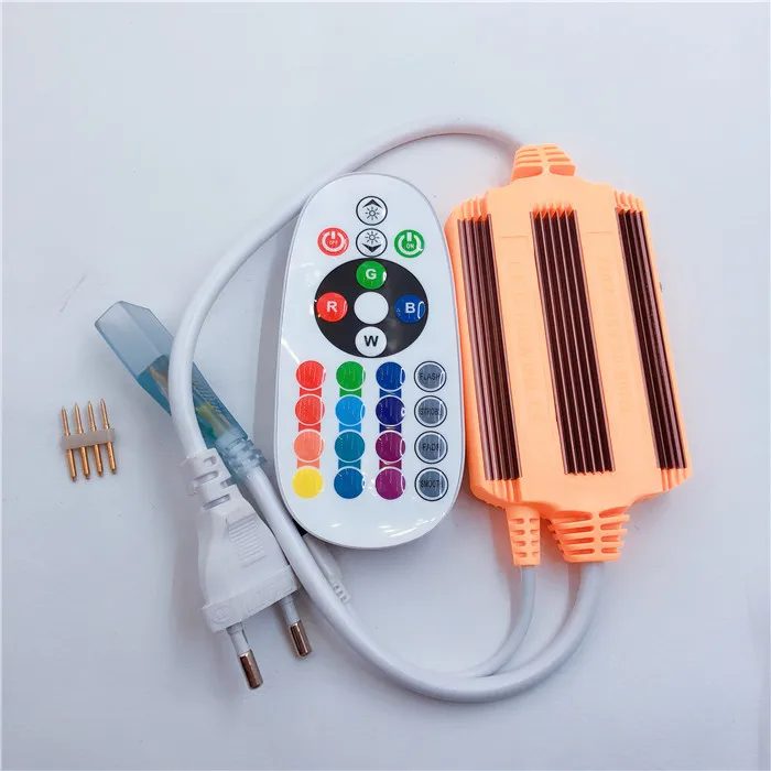 

LED Strip Plug 5050 Colorful Light Bar RGB Controller 220 V Light Belt Power Connector Water Horse Racing 4-Pin