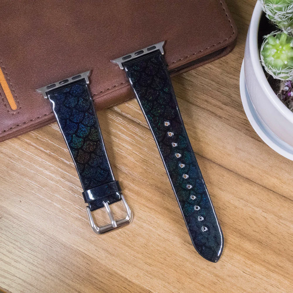 Ремешок из натуральной кожи для apple watch 5 4 band браслет iwatch 44 мм 40 5/4/3/2/1 аксессуары