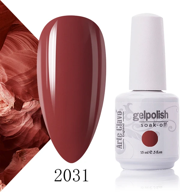 Arte Clavo 131 Colors Gel Polish Nail Gel Varnish Paint Semi Permanent Nails Art Gel Nail Polish For Manicure Top Coat Base Coat 2031