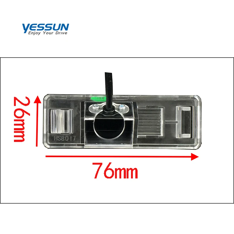 Yessun авто аксессуары номерной знак камера заднего вида Автомобильная резервная камера водонепроницаемая для peugeot 807 2002