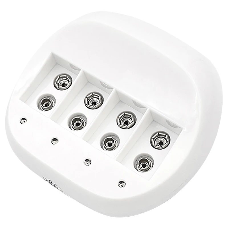 4 слота 9 V 6F22 Перезаряжаемые Батарея Зарядное устройство Mini Dual игрушка для 9В