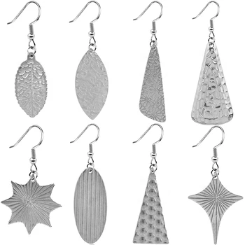 

10pcs 2019 High Quality Stainless Steel Jewelry Korea Statement Dangling Earring Woman Girl Ear Hook Fashion Luxury Holiday Gift