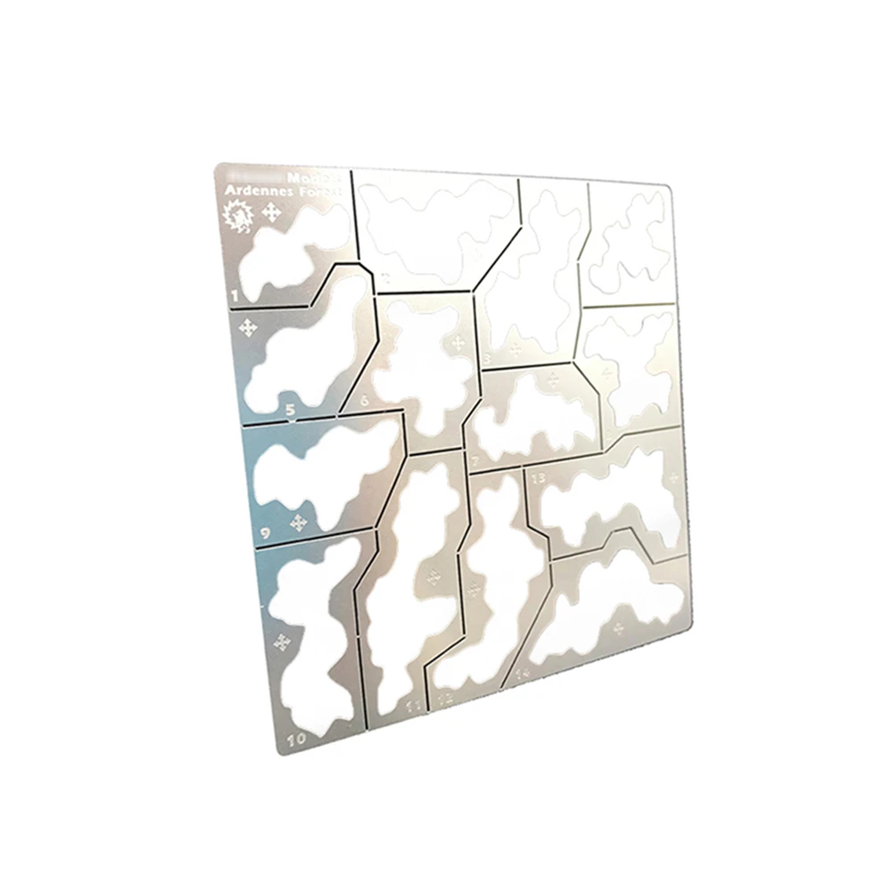 Floresta Modelo de Estêncil Camuflagem Placa de Pulverização de Vazamento para 35 100 Modelo Militar Ferramentas Placa de Aço Inoxidável 304 - Image 4