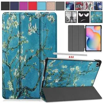 

Leather Case Cover for Samsung Galaxy Tab S6 Lite 10.5 SM-P610/P615 2020 Release Patterned Smart Flip Stand Tablet Case