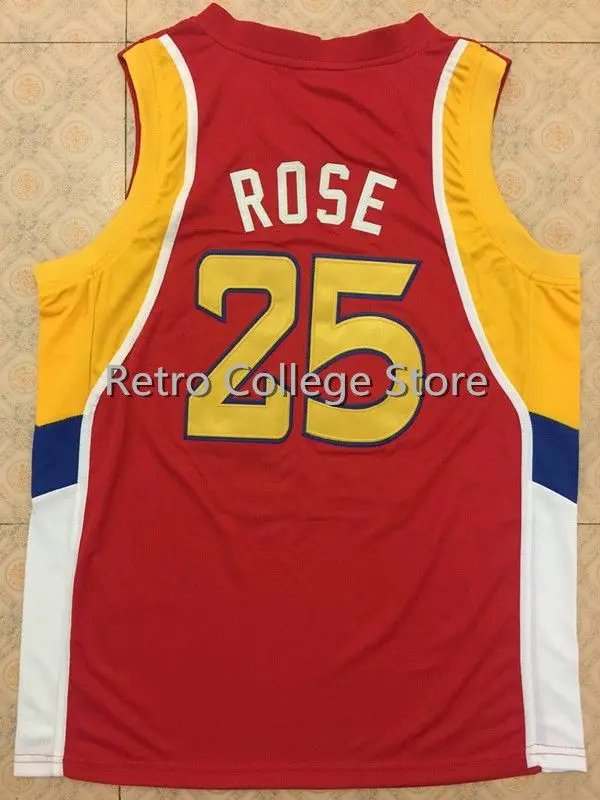 25 DERRICK ROSE Dolphins McDonald ALL AMERICAN Throwback Ретро Баскетбольная Майка мужская сшитая на заказ с номером
