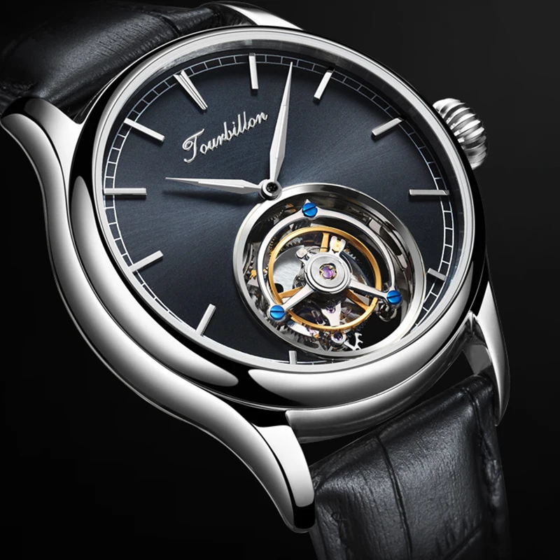 GUANQIN Tourbillon часы оригинальные часы Скелет Механические Сапфир для мужчин s часы лучший бренд Роскошные часы для мужчин Relogio Masculino